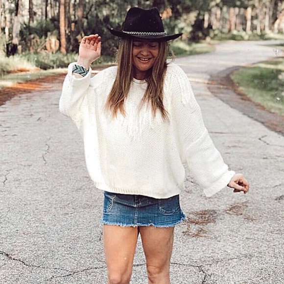 Fringe Bell Sleeve Sweater - Picture 5 of 8